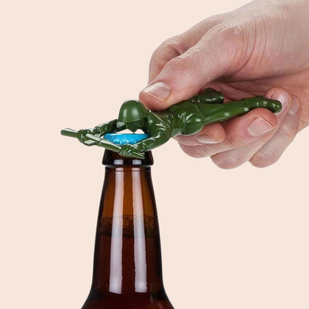 army man shaped bottle opener