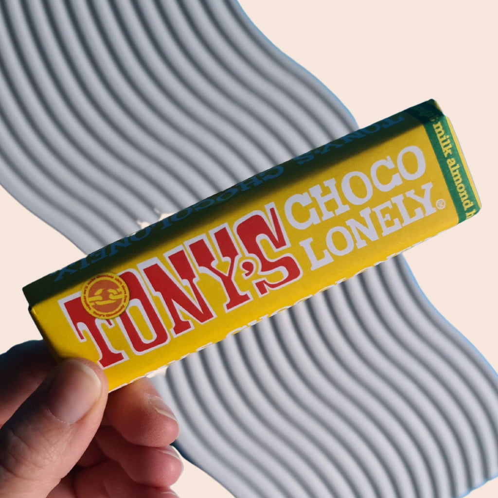 tony's chocolonely milk almond bar